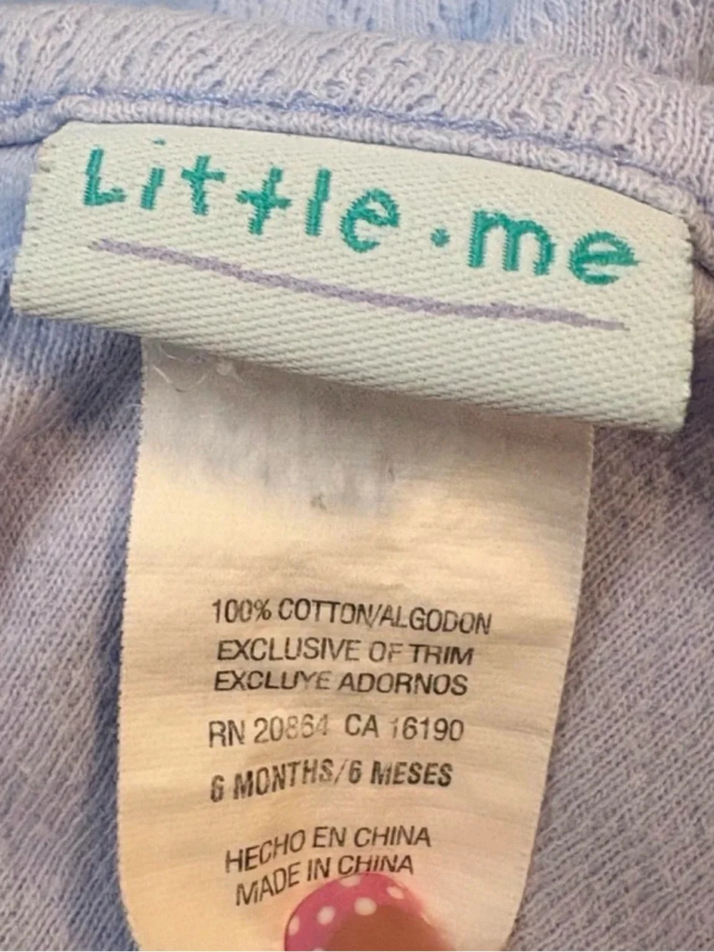 Vintage Vitamin baby Lavender Floral Embroidered baby girl outfit set